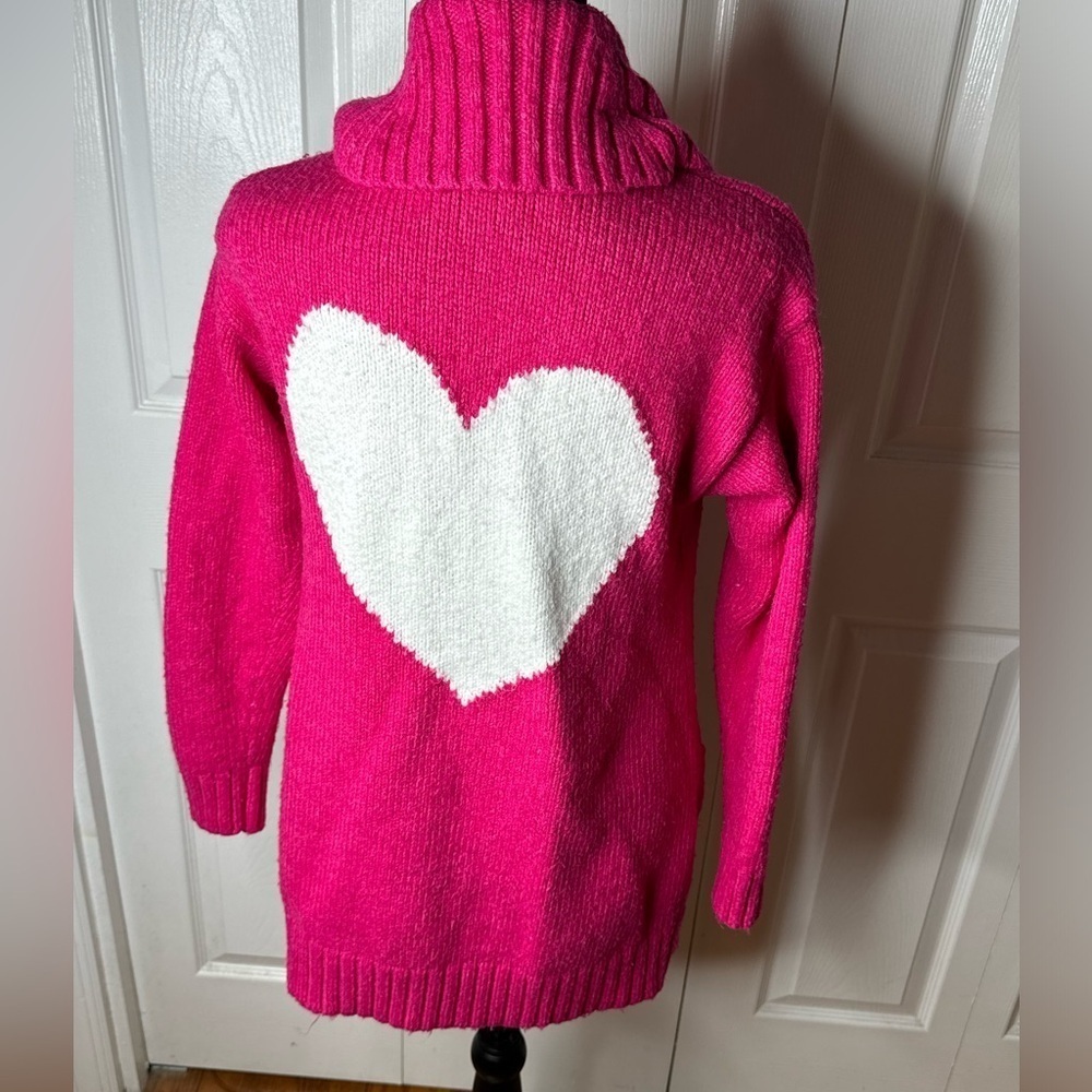 Charter Club Women's Heart Open Cardigan Pink